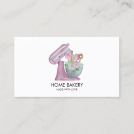 Tarjeta De Visita Mezclador de acuarela y batido de flores