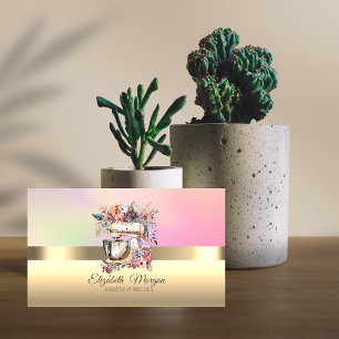 Tarjeta De Visita Mezclador De Flores Para Pastelería Profesional El