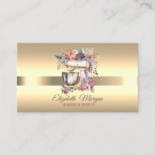 Tarjeta De Visita Mezclador de flores para pastelería profesional el