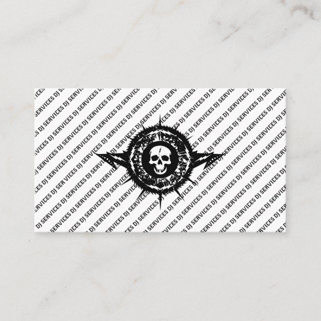 Tarjeta De Visita Mezclador de música de Fiesta de danza de DJ Disk  (Anverso)