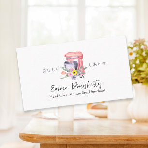 Tarjeta De Visita Mezclador de utensilios para hornear pastelería Ch