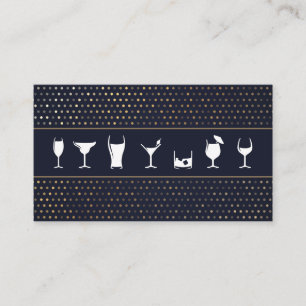 Tarjeta De Visita Mezclar bebidas Cócteles Barman