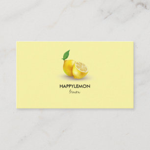 Tarjeta De Visita Mezclas de Aceite de Limón Cítrico
