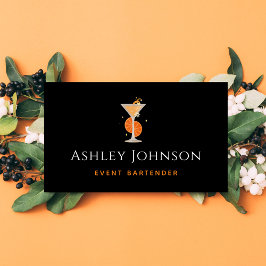 Tarjeta De Visita Mezclólogo del bar de cócteles tropicales del esta