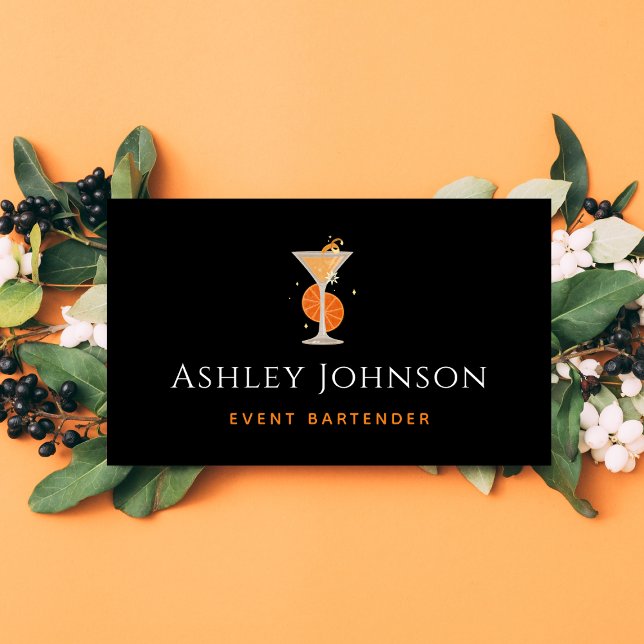 Tarjeta De Visita Mezclólogo del bar de cócteles tropicales del esta (Subido por el creador)