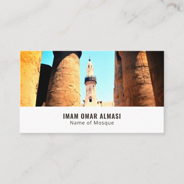 Tarjeta De Visita Mezquita de Abu'l Haggag, islámica, religiosa (Anverso)