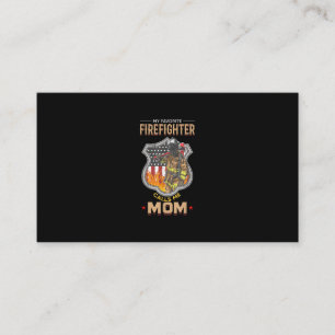 Tarjeta De Visita Mi bombero favorito me llama mamá bombero