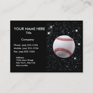 Tarjeta De Visita MI MUNDO: BÉISBOL (para los profesionales del