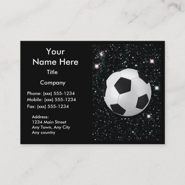 Tarjeta De Visita MI MUNDO: ~ del FÚTBOL (Anverso)