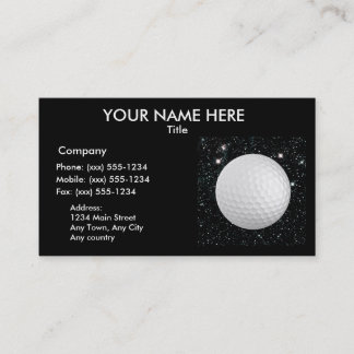 Tarjeta De Visita MI MUNDO: GOLF (diseño 2 para favorable de golf/el