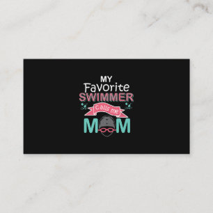 Tarjeta De Visita Mi Nadadora Favorita Me Llama Mamá Que Nade Gracio