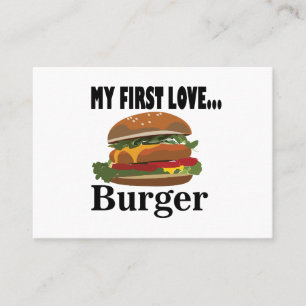 Tarjeta De Visita Mi primer amor Burger Chef Restaurante