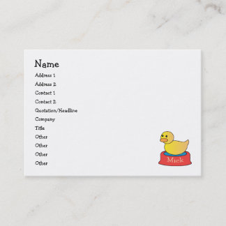 Tarjeta De Visita Mick y Henry toman un baño