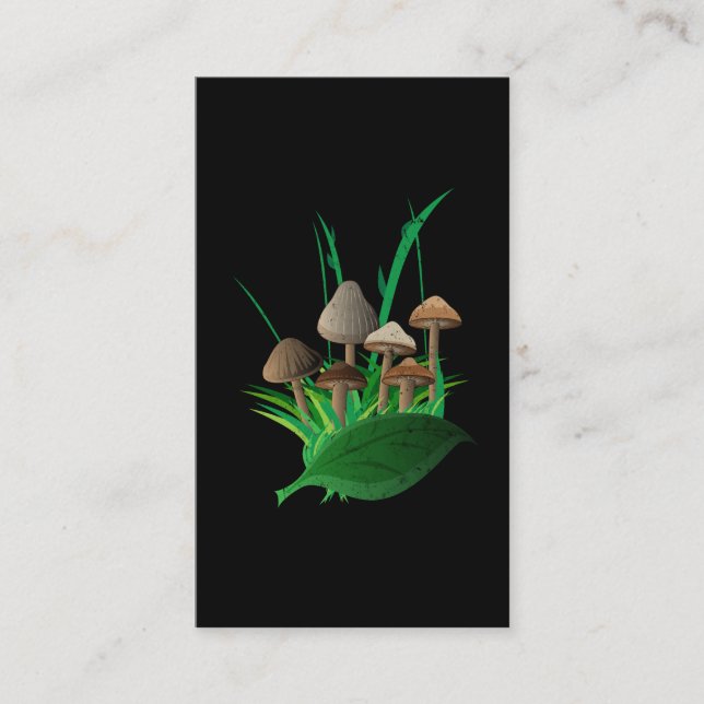 Tarjeta De Visita Micología salvaje botánica de Fungiphile de las (Anverso)