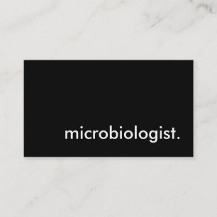 Tarjeta De Visita microbiólogo.