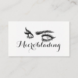 Tarjeta De Visita Microblading, Cejas, Tatuaje, Maquillaje Permanent