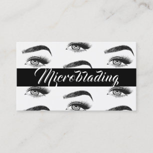 Tarjeta De Visita Microblading, Cejas, Tatuaje, Maquillaje Permanent
