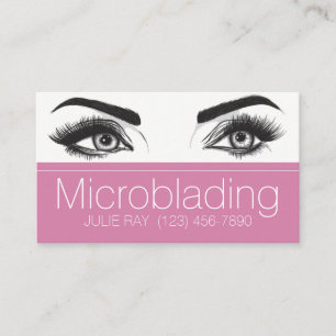 Tarjeta De Visita Microblading, Cejas, Tatuaje, Maquillaje Permanent