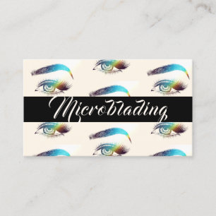 Tarjeta De Visita Microblading, Cejas, Tatuaje, Maquillaje Permanent