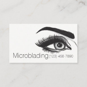 Tarjeta De Visita Microblading, Cejas, Tatuaje, Maquillaje Permanent