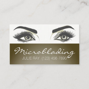 Tarjeta De Visita Microblading, Cejas, Tatuaje, Maquillaje Permanent