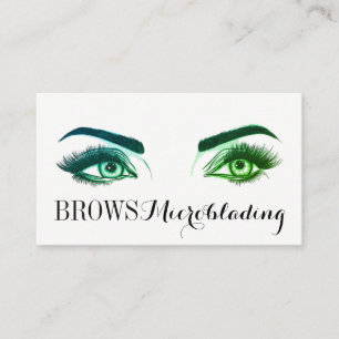 Tarjeta De Visita Microblading, Cejas, Tatuaje, Maquillaje Permanent