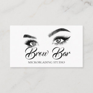 Tarjeta De Visita Microblading de Cejas y Pestañas, Extensiones de P