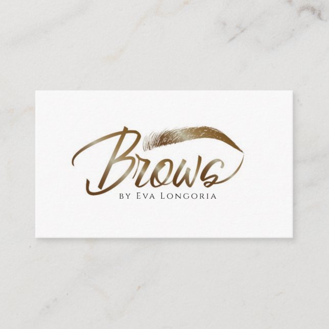 Tarjeta De Visita Microblading, Eyebrow Threading y Waxing Service (Anverso)