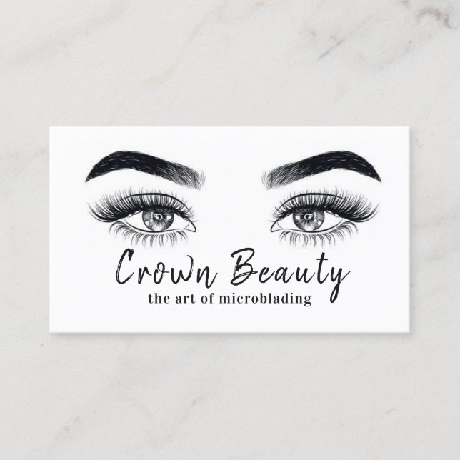 Tarjeta De Visita Microblading moderno (Anverso)