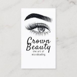 Tarjeta De Visita Microblading Moderno, Cejas, Maquillaje Permanente