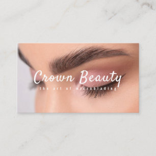 Tarjeta De Visita Microblading moderno, Cejas, Maquillaje permanente