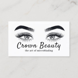 Tarjeta De Visita Microblading moderno, Cejas, Maquillaje Permanente