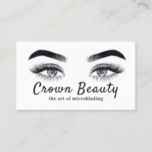Tarjeta De Visita Microblading moderno, Cejas, Maquillaje Permanente