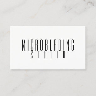 Tarjeta De Visita Microblading Moderno, Cejas, Maquillaje Permanente