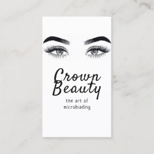 Tarjeta De Visita Microblading Moderno, Cejas, Maquillaje Permanente