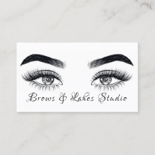 Tarjeta De Visita Microblading moderno, Cejas, Maquillaje Permanente