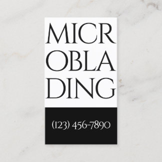 Tarjeta De Visita Microblading moderno, Cejas, Maquillaje Permanente