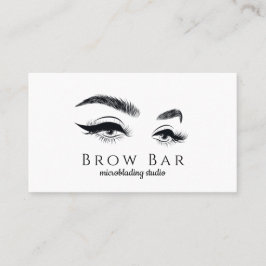 Tarjeta De Visita Microblading y Extensiones de Pestañas