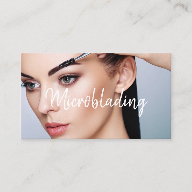 Tarjeta De Visita Microblading y maquillaje permanente (Anverso)