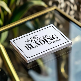 Tarjeta De Visita Microblando ceja de ojos permanente maquillaje fro