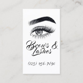 Tarjeta De Visita Microblando moderno, cejas, maquillaje permanente