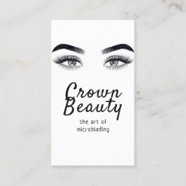 Tarjeta De Visita Microblando moderno, cejas, maquillaje permanente