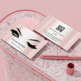 Tarjeta De Visita Microcuchilla de cuerdas de ojo. Logo de CÓDIGO QR