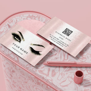 Tarjeta De Visita Microcuchilla de cuerdas de ojo. Logo de CÓDIGO QR