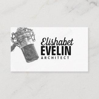 Tarjeta De Visita micrófono de audio g567