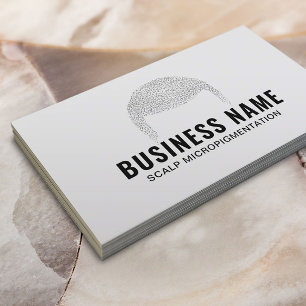 Tarjeta De Visita Micropigmentación de la escala profesional Hair Ta