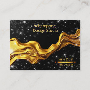 Tarjeta De Visita Midnight Star Gold – Marca Celestial