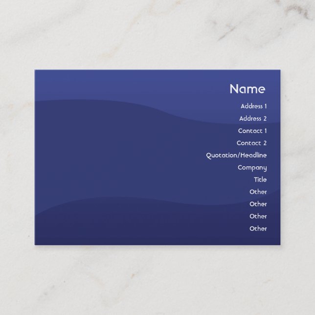 Tarjeta De Visita Midnightwave - rechoncho (Anverso)