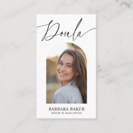 Tarjeta De Visita Midwife Birth Postpartum  Doula Photo QR CODE 