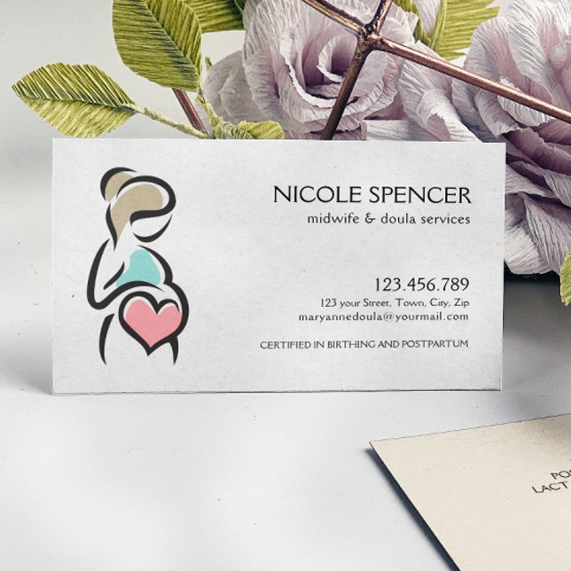 Tarjeta De Visita Midwife Doula Birth Coach Lactation Consultor (Subido por el creador)